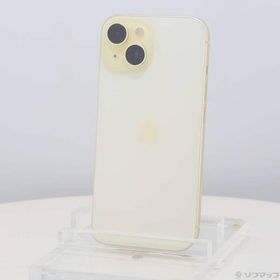 〔中古〕Apple(アップル) iPhone15 128GB イエロー MTMK3J／A SIMフリー〔262-ud〕