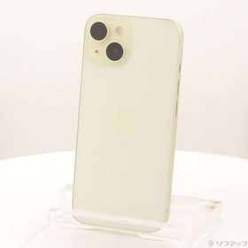 〔中古〕Apple(アップル) iPhone15 128GB イエロー MTMK3J／A SIMフリー〔198-ud〕
