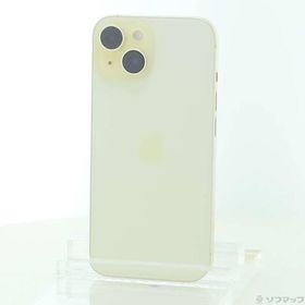 〔中古〕Apple(アップル) iPhone15 128GB イエロー MTMK3J／A SIMフリー〔262-ud〕
