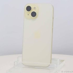 〔中古〕Apple(アップル) iPhone15 128GB イエロー MTMK3J／A SIMフリー〔198-ud〕