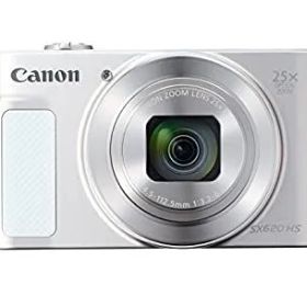 【中古】Canon キヤノン コンパクトデジタルカメラ PowerShot SX620HS ホワイト 光学25倍ズーム PSSX620HS(WH)