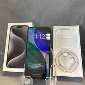 超美品 国内版 SIMフリーiPhone15pro 256GB ブラックチタニウム色