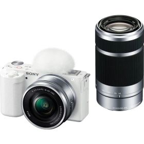【新品・2営業日で発送】SONY ソニー デジタル一眼カメラ α VLOGCAM ダブルズームレンズキット ホワイト(ZV-E10Y／W)