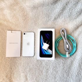 iPhone SE2 白 64GB simロック解除済 箱あり 中古品