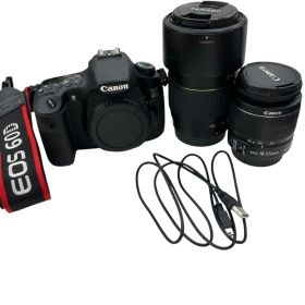 186000 現状品 Canon EOS60D 一眼レフカメラ ダブルレンズ