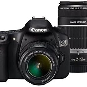 【中古】Canon デジタル一眼レフカメラ EOS 60D ダブルズームキット EF-S18-55ｍｍ/EF-S55-250ｍｍ付属 EOS60D-WKIT
