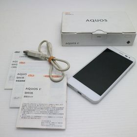 美品 au SHV35 AQUOS U ホワイト 即日発送 スマホ AU SHARP 本体 白ロム あすつく 土日祝発送OK