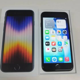 【良品】iPhone SE 第3世代/SIMフリー/A2782/64GB/ミッドナイト〈MMYC3J/A〉