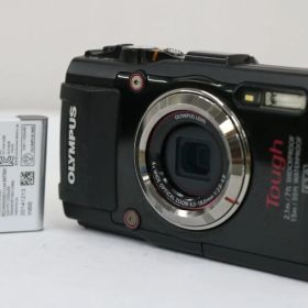 【返品保証】 オリンパス Olympus Tough STYLUS TG-3 ブラック 4x バッテリー付き コンパクトデジタルカメラ e10990