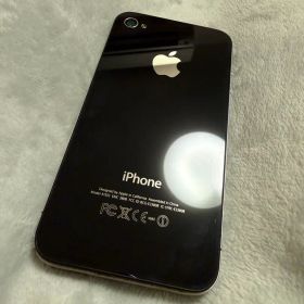 Apple iPhone4 ブラック 本体/充電コード付