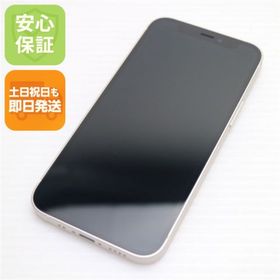 アイフォーン(iPhone)の新品同様 SIMフリー iPhone12 mini 128GB ホワイト M222(スマートフォン本体)