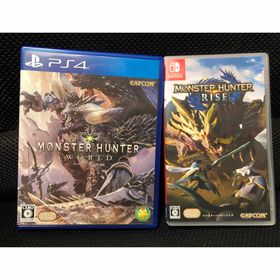 カプコン(CAPCOM)のモンスターハンターライズとワールドをセットにて出品中！(家庭用ゲームソフト)