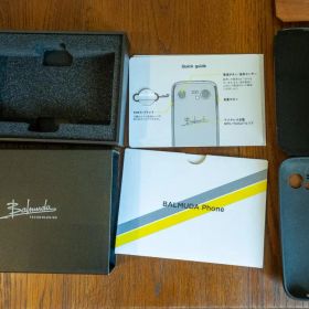 BALMUDA Phone X01A-BK 国内版SIMフリー 純正カバー付