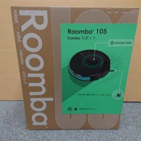 【未使用品】 アイロボット iRobot ルンバ105 コンボ 掃除機&床拭きロボット Y311060 ブラック Roomba 105 Combo ロボット掃除機