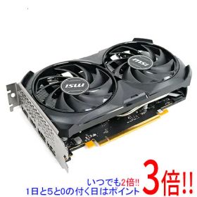 【いつでも2倍！1日と5.0のつく日、18日は3倍！】【中古】MSI製グラボ GeForce RTX 4060 VENTUS 2X BLACK 8G OC PCIExp 8GB