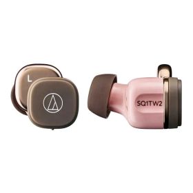 【新品未使用】【未開梱】オーディオテクニカ フルワイヤレスイヤホン ピンクブラウン ATH-SQ1TW2 PBW