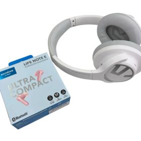 186000 SOUNDPEATS , Anker ワイヤレスイヤホン ヘッドホン soundcore LIFE NOTE E Space A3943 ホワイト ピンク 2点まとめ売り