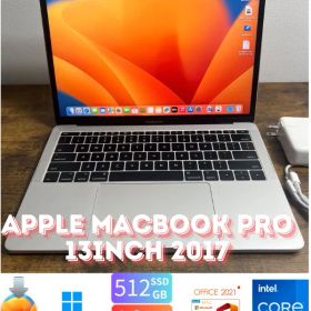 ［美品］Apple MacBook pro 13inch 2017/Core i7 2.5GHz/512GB/16GB/Windows11/Office 2019/HW60