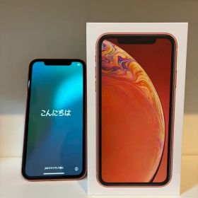 【美品中古】iPhoneXR 128GB コーラル SIMフリー Apple