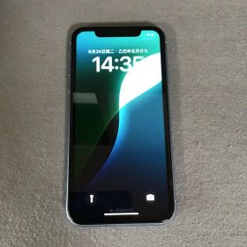 美品 国内版 SIMフリー iPhone Xr 128GB ブルー色