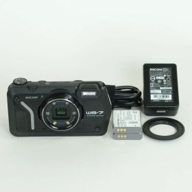 [美品 | バッテリー2個付] RICOH WG-7 ブラック | コンパクトデジタルカメラ
