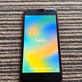 Apple iPhone 8 Plus (赤) ケース付き