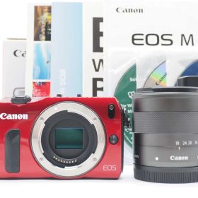 キャノン Canon EOS M Mirrorless Digital Camera Red 18-55mm Lens 元箱 [新品同様] #Z6089A