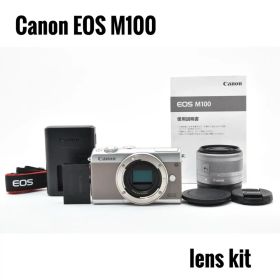 美品 キヤノン Canon EOS M100 レンズキット ミラーレス一眼カメラ