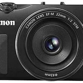 【中古】Canon ミラーレス一眼カメラ EOS M レンズキット EF-M22mm F2 STM付属 ブラック EOSMBK-22STMLK