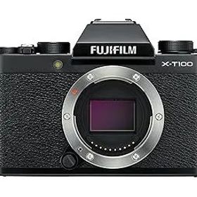 【中古】FUJIFILM ミラーレス一眼 カメラ X-T100ブラック X-T100-B