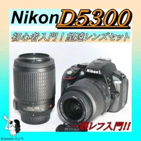 ⭐人気品 ダブルレンズセット Nikon D5300 ⭐高機能 初心者 一眼レフ
