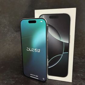 Apple アップル iPhone16 Pro MYMW3J/A 128GB ホワイトチタニウム ソフトバンク 美中古品 充放電少ない！ 最大容量100％！