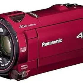 【中古】パナソニック 4K ビデオカメラ VX992M 64GB 光学20倍ズーム アーバンレッド HC-VX992M-R