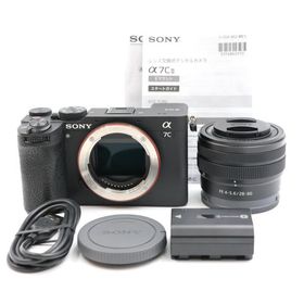 シャッター数28363枚 SONY α7C II ズームレンズキット ブラック ILCE-7CM2L B ミラーレス一眼カメラ ソニー