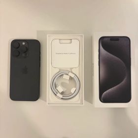 iPhone15 Pro ブラックチタニウム128GB 付属品未使用