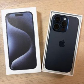 【美品】Apple iPhone 15 Pro 256GB ブルーチタニウム