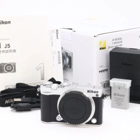 B+ (並品) Nikon ニコン 1 J5 ボディ シルバー シャッター回数1,745 初期不良返品対応 55-5