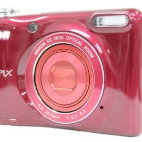 【返品保証】 ニコン Nikon COOLPIX L32 レッド 5x コンパクトデジタルカメラ e9326