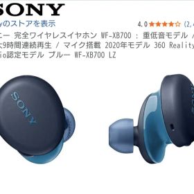 SONY ワイヤレスイヤホン WF-XB700 ブルー 重低音 ソニー