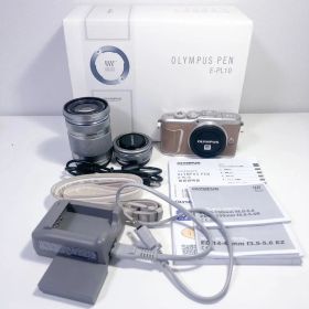 OLYMPUS PEN E-PL10 EZ ダブルレンズズームキット ブラウン
