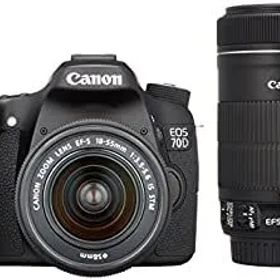 【中古】 Canon キャノン デジタル一眼レフカメラ EOS 70D ダブルズームキット EF-S18-55 IS STM/EF-S55-250 IS STM付属 EOS70D-WKIT