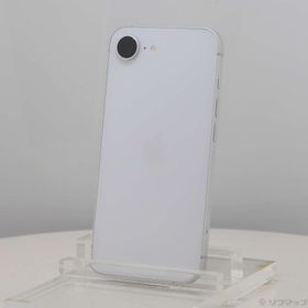 (中古)Apple (展示品) iPhone16e 128GB ホワイト MD1R4J/A SIMフリー(352-ud)