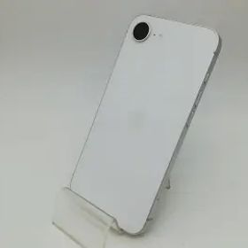 【中古】Apple au 【SIMフリー】 iPhone 16e 128GB ホワイト MD1R4J/A【柏】保証期間１ヶ月【ランクA】