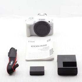 キヤノン(Canon)のCanon キャノン ミラーレス一眼カメラ EOS R50 ボディホワイト(デジタル一眼)