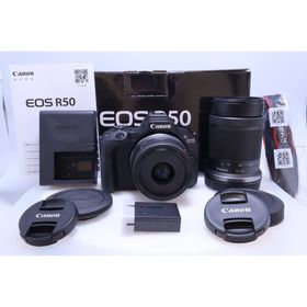 キヤノン(Canon)の【8,000回以下 極美品】Canon EOS R50 ダブルズームキット(ミラーレス一眼)
