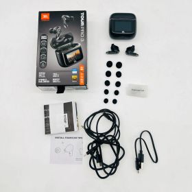 JBL TOUR PRO 3 ワイヤレスイヤホン bluetooth/ハイブリッドノイズキャンセリング/ハイレゾワイヤレスLDAC/デュアルドライバー/マルチポイント/防塵・防水/ワイヤレス充電対応/スマートタッチディスプレイ搭載/ブラック