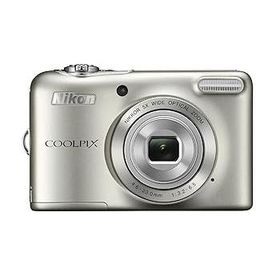Nikon デジタルカメラ COOLPIX L32 シルバー 光学5倍ズーム 2005万画素 乾電池タ(中古品)