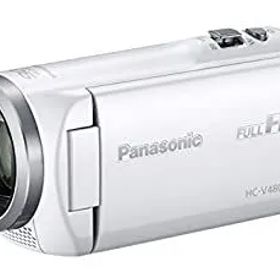 【中古】 パナソニック HDビデオカメラ V480MS 32GB 高倍率90倍ズーム ホワイト HC-V480MS-W