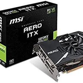 【中古】MSI ショート基盤採用 グラフィックスカード GEFORCE GTX 1060 AERO ITX 6G OC