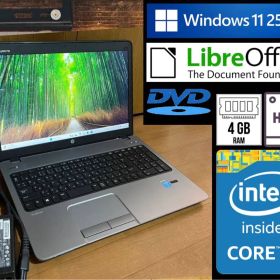 HP ProBook 450 G1 i3/4GB Win11 Office付